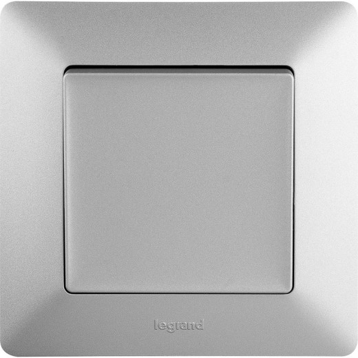 Legrand Valena LIFE DIY Алюм Выключатель 1-клавишный 10А 250В