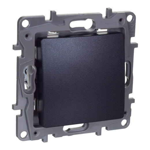 Legrand Etika Антрацит Переключатель промежуточный 1-клавишный, винтовые клеммы, 10AX, 250 В