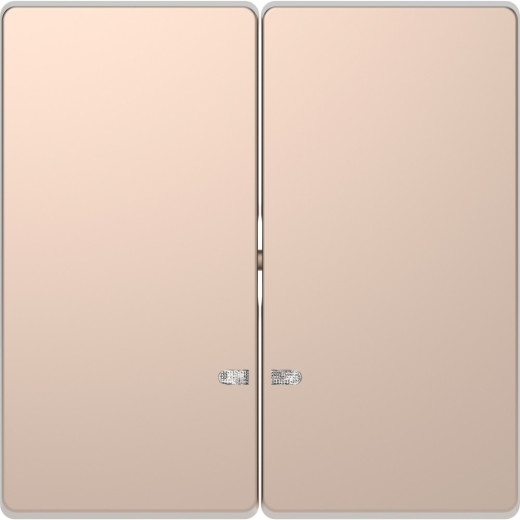 Schneider Electric Merten D-Life Шампань Клавиша 2-ая с линзой для LED модуля