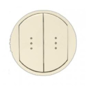 Legrand Celiane Беж Клавиша 2-ая с подсветкой