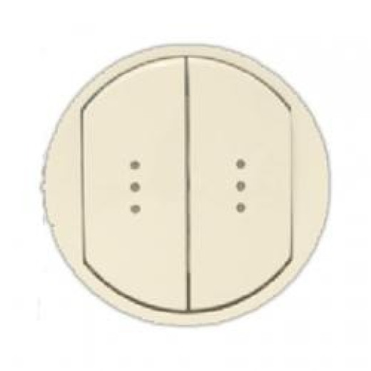 Legrand Celiane Беж Клавиша 2-ая с подсветкой