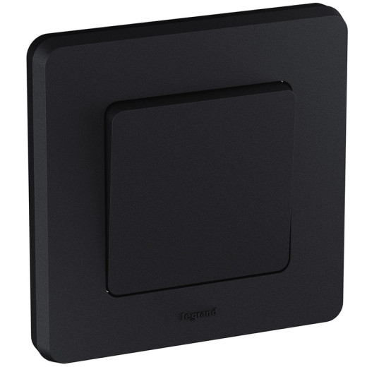 Legrand/Daccord INSPIRIA Антрацит Выключатель одноклавишный 10 AX - 250 В