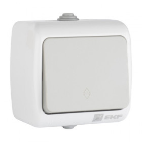 EKF PROxima Мурманск Выключатель проходной 1-клавишный 10А IP54 серый