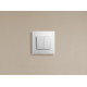 Legrand Etika Белый Выключатель 2-х клавишный с подсветкой, 10А, Винтовые клеммы
