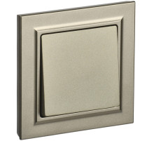 IEK BRITE Шампань Выключ. 1-кл. 10А в сборе ВСР10-1-0-БрШ