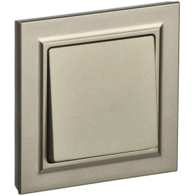 IEK BRITE Шампань Выключ. 1-кл. 10А в сборе ВСР10-1-0-БрШ