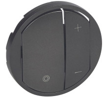 Legrand Celiane2 Графит Накладка светорегулятора нажимного (мех-м 67083,67082,67080)