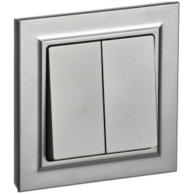 IEK BRITE Сталь Выключ. 2-кл. 10А в сборе ВСР10-2-0-БрС