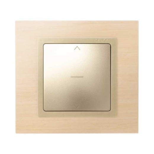 Simon 82 Шампань Накладка на 3-х позицион. мех.управл. работой жалюзи, S82,82Нат,82Дет