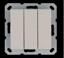 Jasmart G Тауп Выключатель 3-кл 10A 250V~