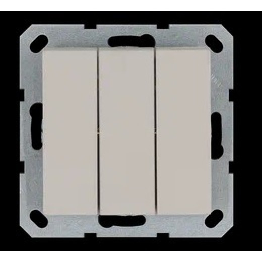 Jasmart G Тауп Выключатель 3-кл 10A 250V~