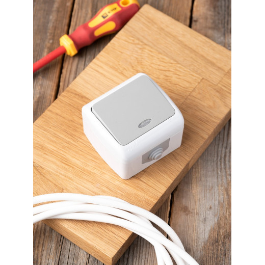 EKF PROxima Мурманск Выключатель 1 -клавишный с индикатором 10А IP54 серый