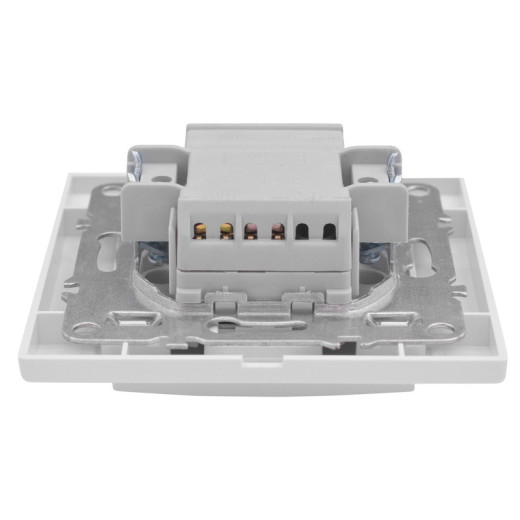 EKF Basic Минск Белый Выключатель 1-кл с индикатором, 10А, СП