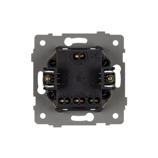 Arlight Механизм выключателя трехклавишный непроходной SWT-MK03-PL-WH-V (250V, 10A) (-)