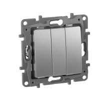 Legrand Etika Алюминий Выключатель 3-кл, 10А 250В, винтовые зажимы