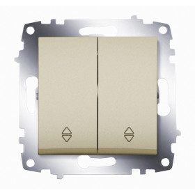 ABB Cosmo Титаниум Переключатель 2 кл. сх. 6