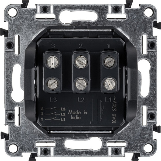 Legrand Valena LIFE DIY Бел Выключатель 3-клавишный 10А 250В