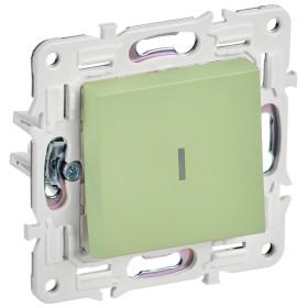 IEK SKANDY Мятный Выключатель 1-клавишный проходной с индикацией 10А SK-V08G