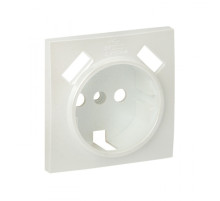EKF PROxima Валенсия лицевая панель розетки 1-местной с/з 16А жемчуг с защ. штор. с 2 USB 2,1А