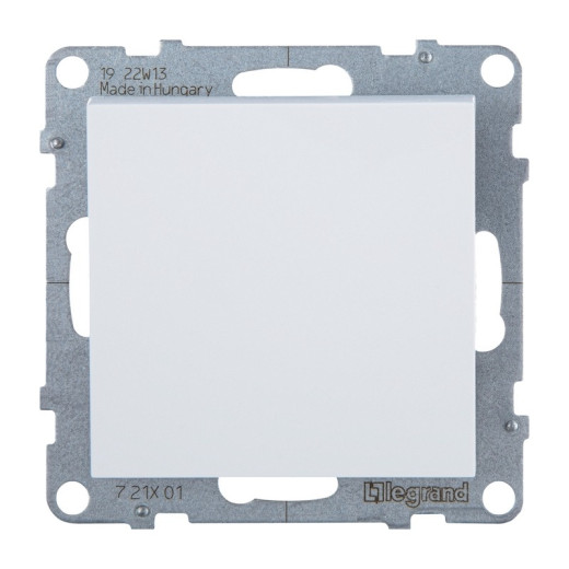 Legrand/Daccord SUNO Белый Выключатель 10АХ 250В. Безвинтовые зажимы.