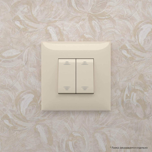 DKC Avanti Выключатель двухклавишный в стену, 