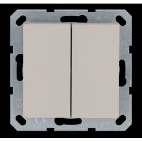 Jasmart G Тауп Выключатель 2-кл 10A 250V~