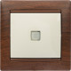 Legrand Valena Крем Выключатель 1-клавишный с подсветкой