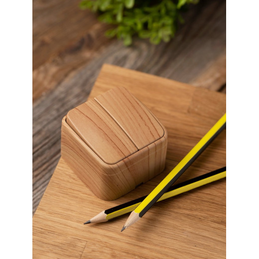 EKF Basic Минск Светлое дерево Выключатель 2-кл, 10А, ОП