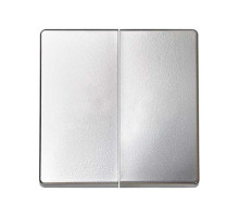 Simon 82 Клавиша двойная для перекрестного выключателя цвета Алюминий