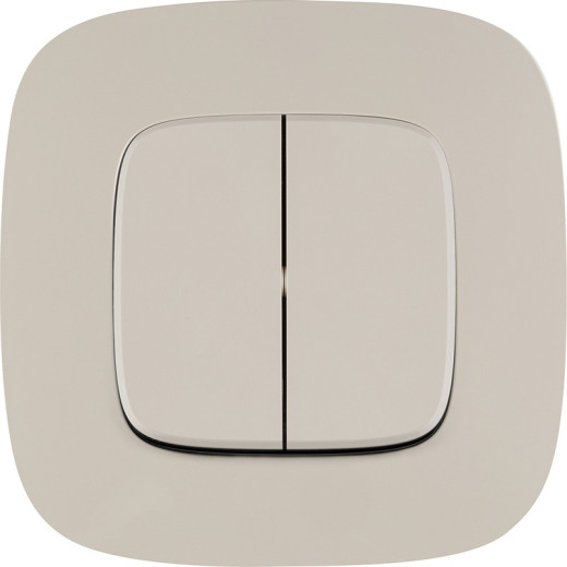 Legrand Valena ALLURE DIY Сл.кость Выключатель 2-х клавишный 10А 250В