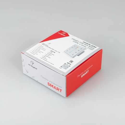 Arlight Панель Sens SMART-P38-MIX White (230V, 4 зоны, 2.4G) (IP20 Пластик, 5 лет)
