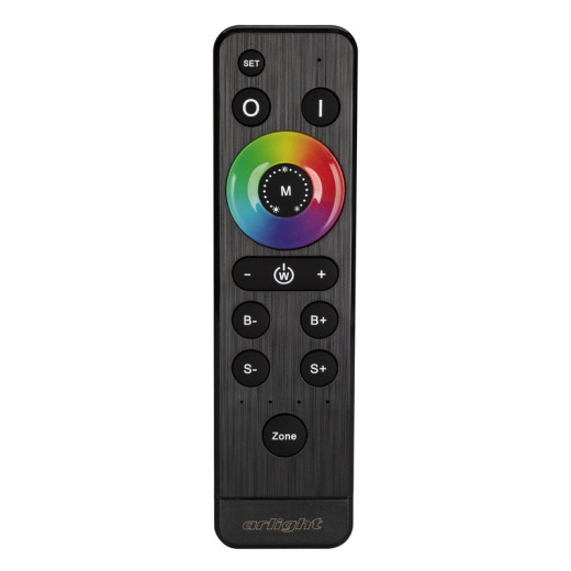 Arlight Пульт ARL-1022-SIRIUS-RGBW Black (4 зоны, 2.4G) (IP20 Пластик, 3 года)