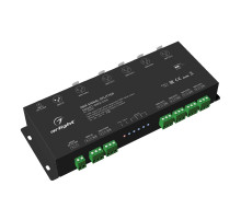 Arlight DMX-сплиттер SMART-DMX-4CH (12-36V, XLR3) (IP20 Металл, 5 лет)