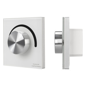 Arlight Панель SMART-P37-DIM-IN White (230V, 1.2A, TRIAC, Rotary, 2.4G) (IP20 Пластик, 5 лет)