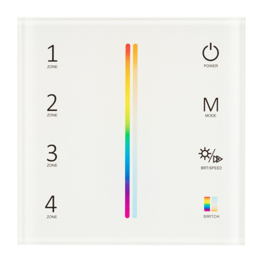 Arlight Панель Sens SMART-P55-MULTI White (3V, 4 зоны, 2.4G) (IP20 Пластик, 5 лет)