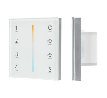 Arlight Панель Sens SMART-P38-MIX White (230V, 4 зоны, 2.4G) (IP20 Пластик, 5 лет)