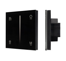 Arlight Панель SMART-P36-DIM-IN Black (230V, 1.2A, TRIAC, Sens, 2.4G) (IP20 Пластик, 5 лет)