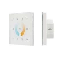 Arlight INTELLIGENT ARLIGHT Сенсорная панель DALI-901-11-4G-4SC-MIX-DT8-IN White (BUS/230V) (IARL, IP20 Пластик, 3 года).