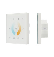 Arlight INTELLIGENT ARLIGHT Сенсорная панель DALI-901-11-4G-4SC-MIX-DT8-IN White (BUS/230V) (IARL, IP20 Пластик, 3 года).