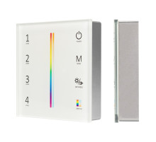 Arlight Панель Sens SMART-P55-MULTI White (3V, 4 зоны, 2.4G) (IP20 Пластик, 5 лет)