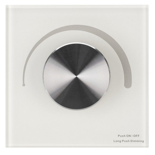 Arlight Панель SMART-P37-DIM-IN White (230V, 1.2A, TRIAC, Rotary, 2.4G) (IP20 Пластик, 5 лет)