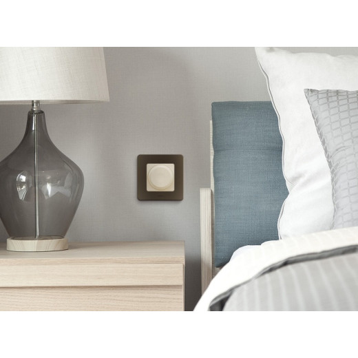 Legrand/Daccord INSPIRIA Слоновая кость Светорегулятор поворотный без нейтрали 300Вт