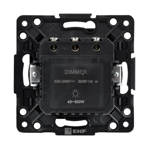EKF PROxima Стокгольм Черный Светорегулятор, 600W, 220В