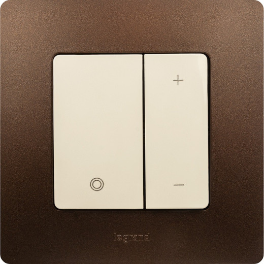 Legrand Etika Слоновая кость Светорегулятор нажимной, 400Вт