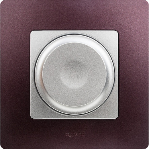 Legrand Etika Алюминимй Светорегулятор поворотный, 300Вт, без нейтрали