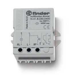 Finder Электронный диммер; 400Вт; ступенчатое диммирование; питание 230В АC (60Гц); монтаж в коробке; степень защиты IP20