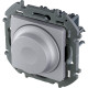 Legrand/Daccord INSPIRIA Алюминий Светорегулятор поворотный без нейтрали 300Вт