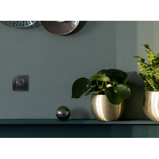 Legrand Etika Антрацит Светорегулятор поворотный, 300Вт, без нейтрали