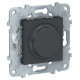 Schneider Electric Unica New Антрацит Светорегулятор LED поворотно-нажимной, универсальный 5-200Вт