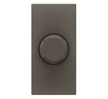 ABB Механизм электронного поворотного светорегулятора для регулируемых LEDi ламп, 2-100 Вт, 1-модульный, серия Zenit, цвет антрацит